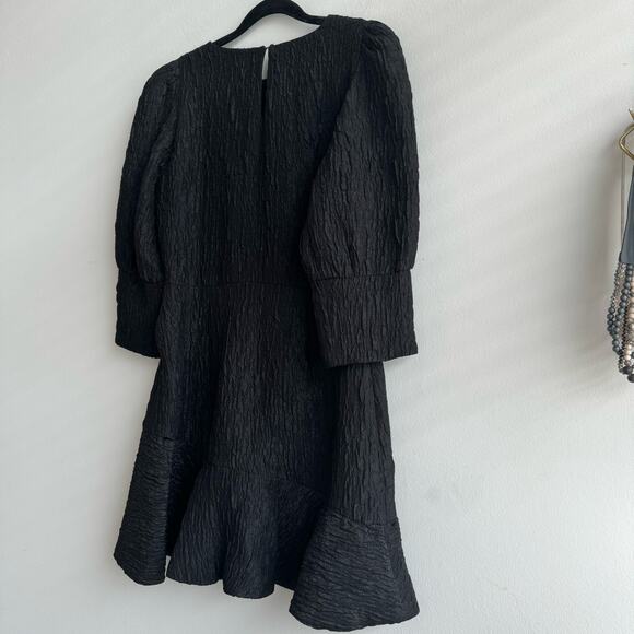 Zara Bloggers Fave Black Textured Weave Dress - Small - Picture 7 of 7